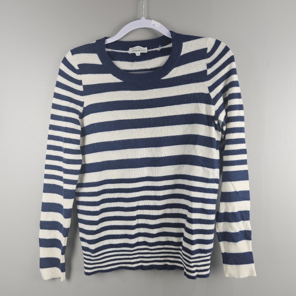 White + Warren essentials cashmere striped sweater